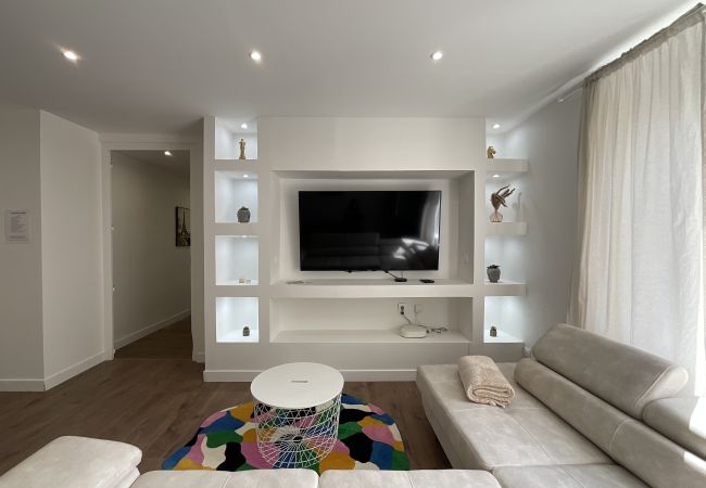 Living room, sofa, television, decoration