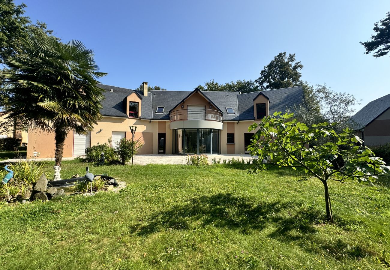 Villa with terrace and balcony. 