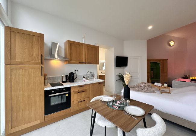 Studio in Le Mans - Mon spa privé - Balnéo & Sauna - Le Mans insolite Studio in Le Mans - Mon spa privé - Balnéo & Sauna - Le Mans insolite