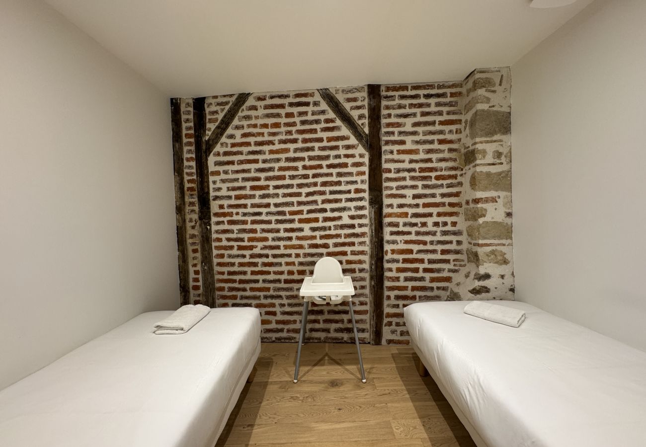 Travel cot and high chair available 