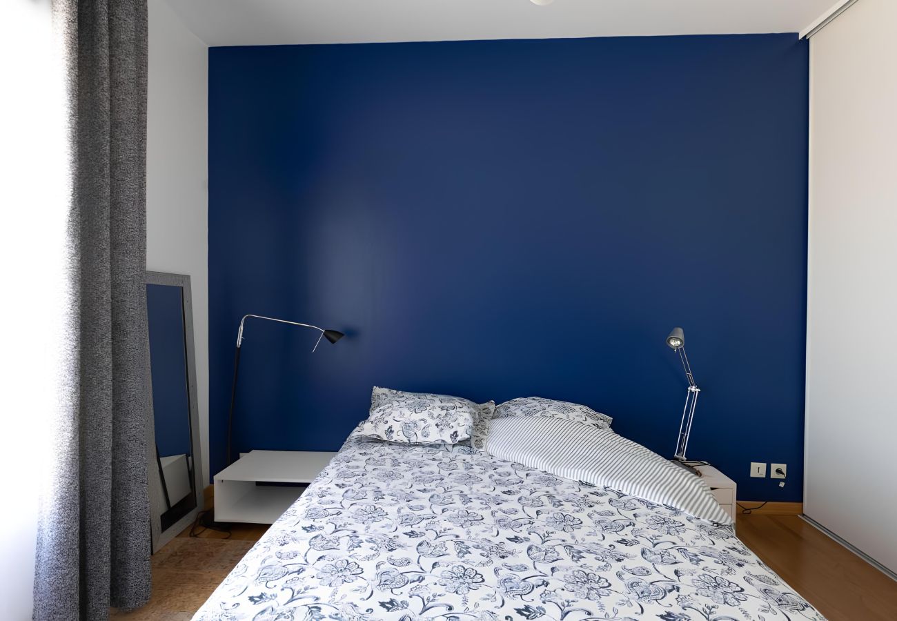 Chambre, lit double, dressing